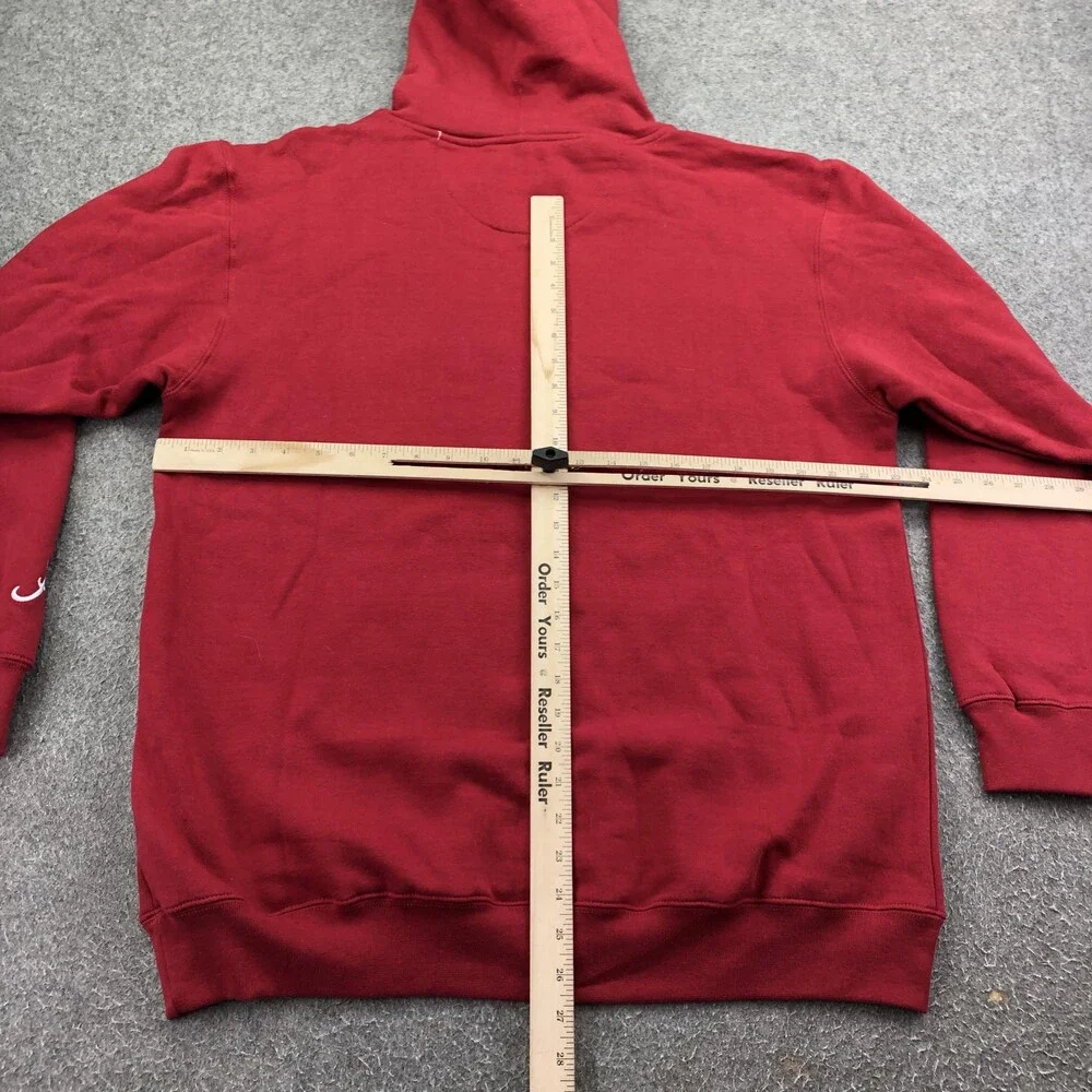 Alabama Crimson Tide Hoodie Mens Large Red NCAA Football C5 Pullover Sweatshirt